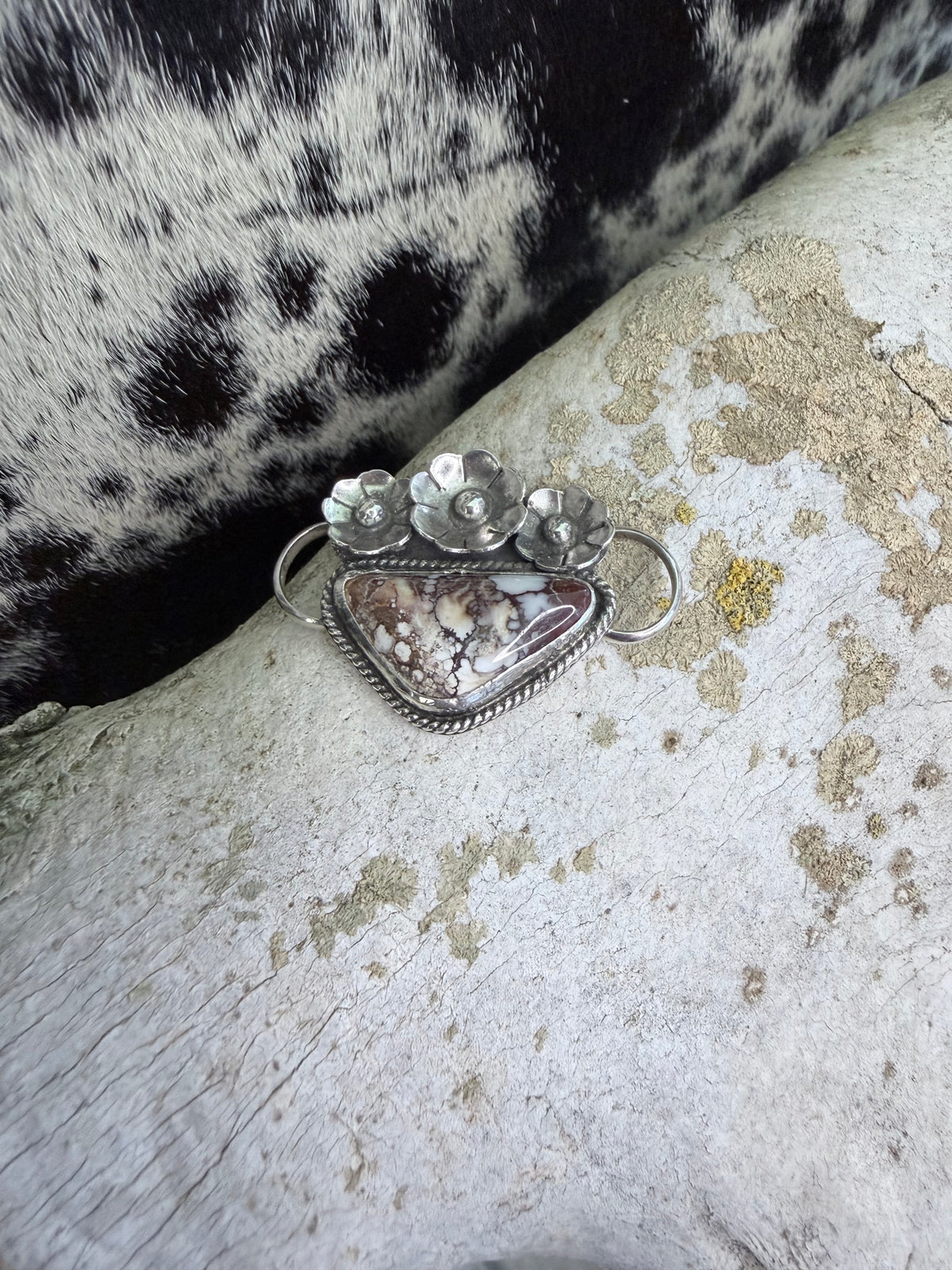 Twilly Slide – Sterling Silver & Wild horse